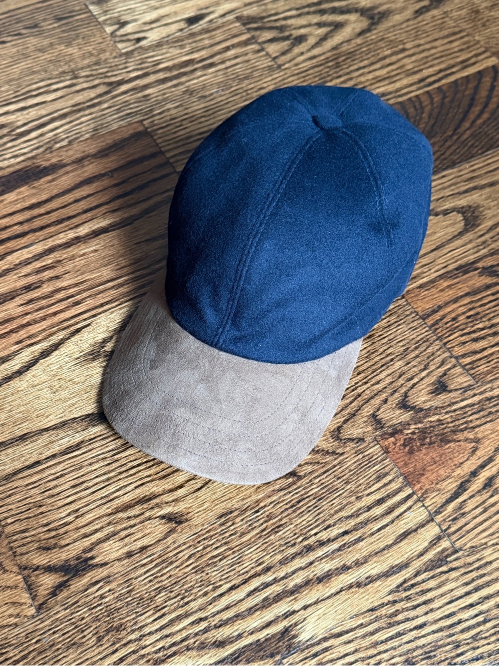 Hickey Freeman Navy Cap with Tan Label Accents